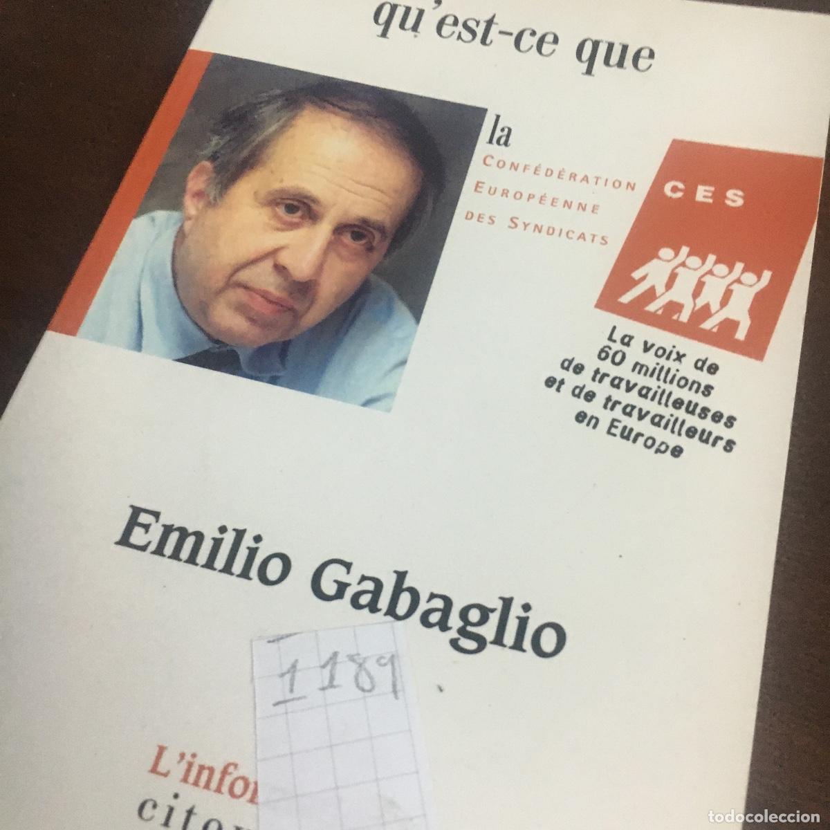 Libros de segunda mano: Quest-ce que la CES- Emilio Gabaglio REF: 1189 - Foto 5