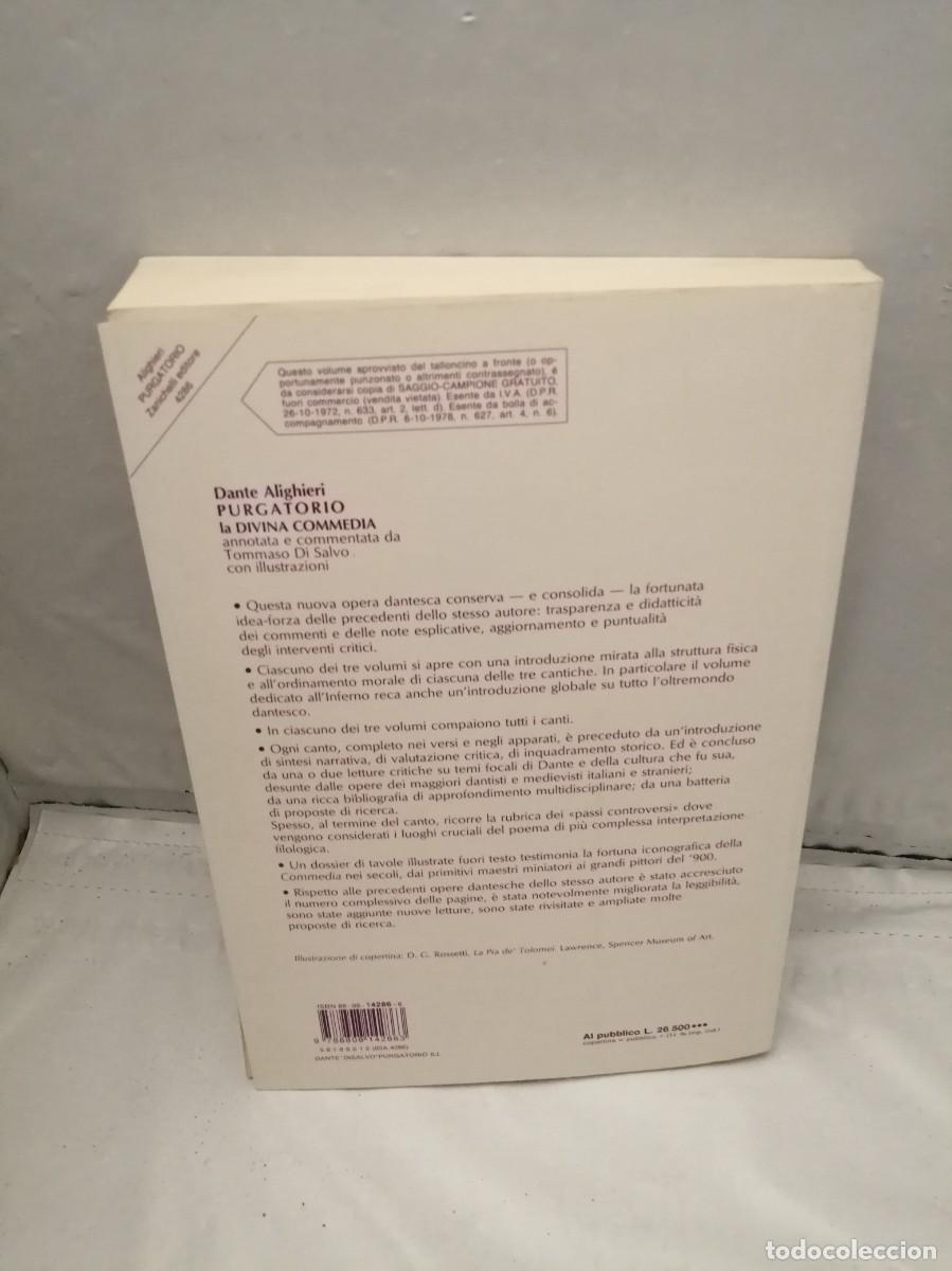 Libros de segunda mano: La Divina Commedia: Purgatorio - Foto 2