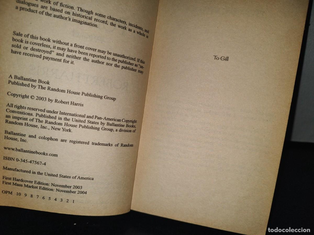 Libros de segunda mano: 45- POMPEII - ROBERT HARRIS - 2003 - Foto 5