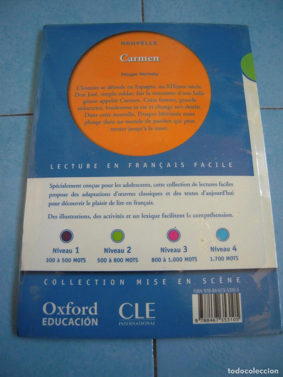 Libros de segunda mano: Libro lectura franc&eacute;s Carmen m&aacute;s CD - Foto 3