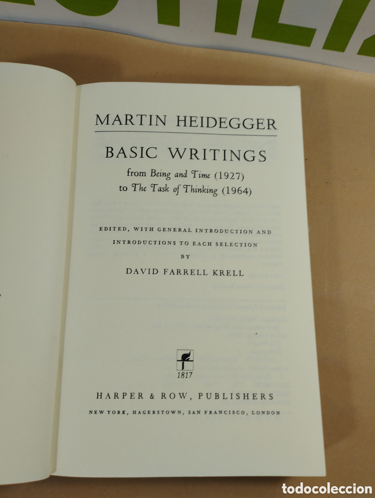 Libros de segunda mano: Martin Heidegger. Basic Writings. - Foto 3