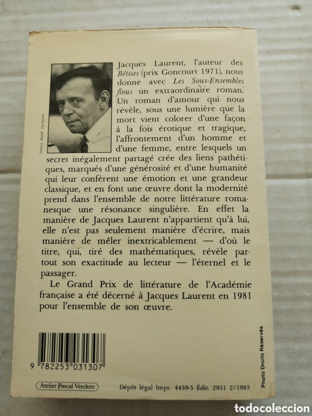 Libros de segunda mano: LES SOUS-ENSEMBLE FLOUS/JACQUES LAURENT - Foto 3