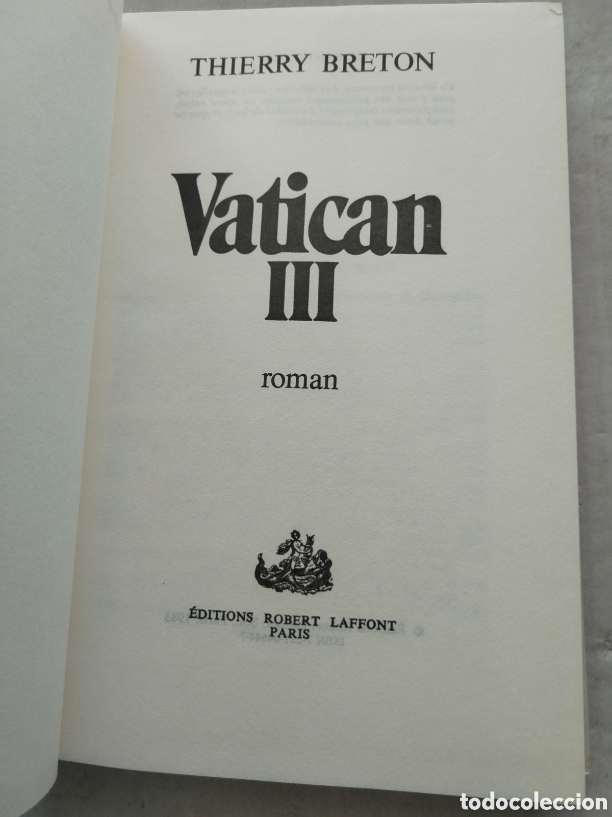 Libros de segunda mano: VATICAN III/THIERRY BRETON - Foto 2