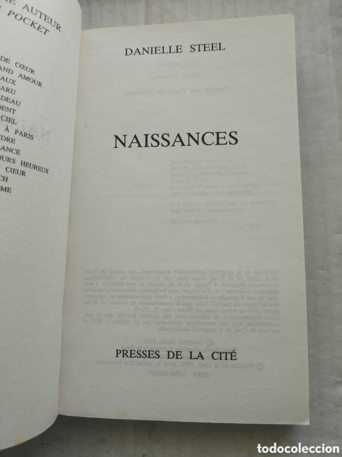 Libros de segunda mano: NAISSANCES/DANIELLE STEEL - Foto 2