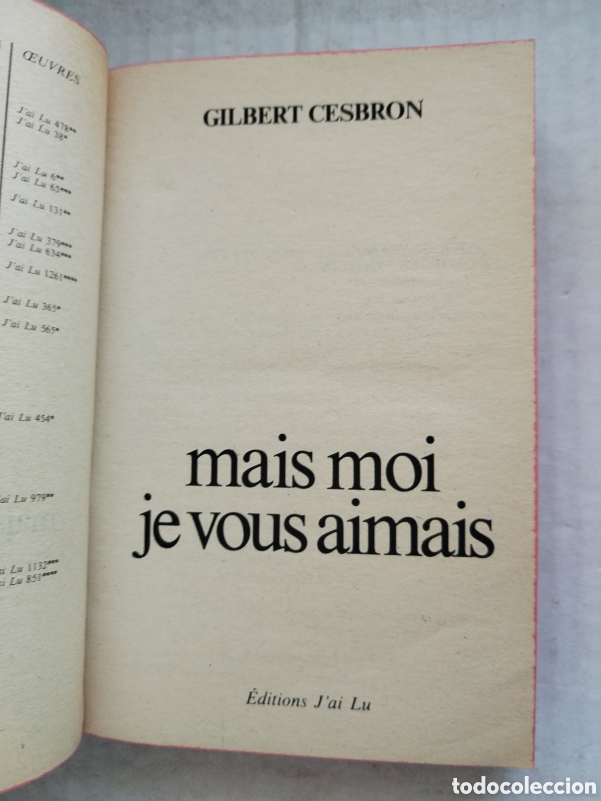 Libros de segunda mano: M&Aacute;S MOI JE VOUS ANIMAIS/GILBERT CESBRON - Foto 2
