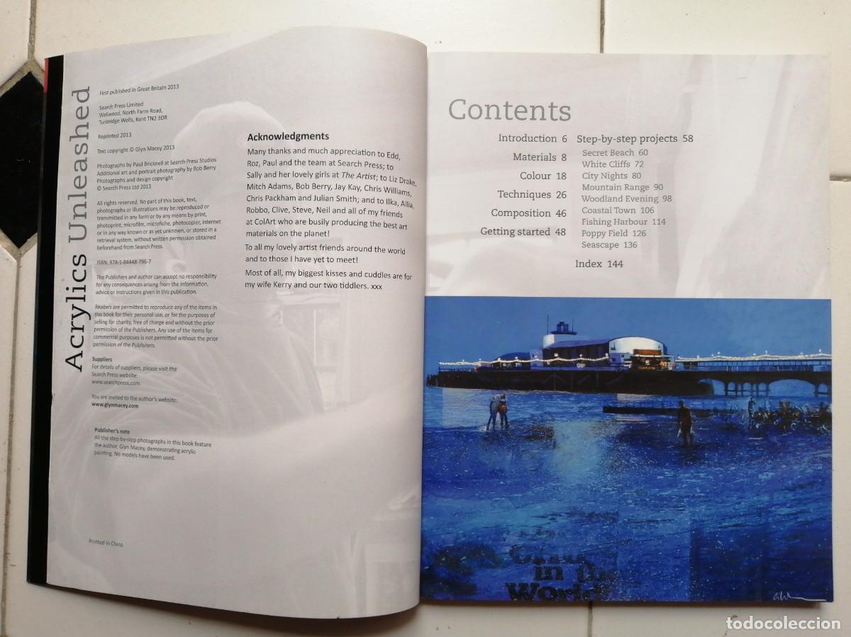 Libros de segunda mano: Acrylics unleashed. Glyn Macey. Search Press. Ingles - Foto 6