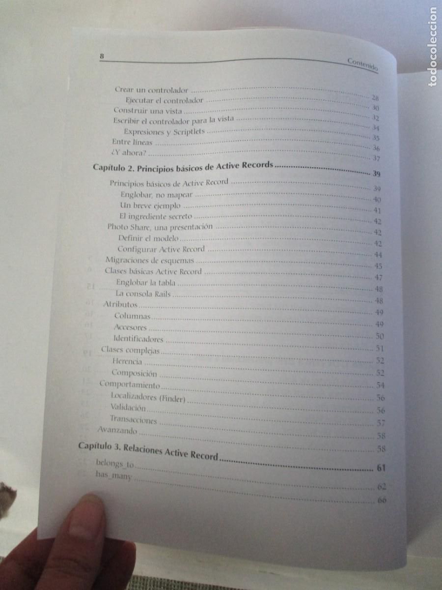 Libros de segunda mano: BRUCE A. TATE Y CURT HIBBS Ruby on Rails (ing&eacute;s) W22321 - Foto 3