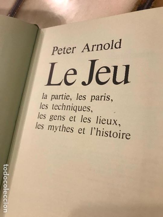 Libros de segunda mano: Le Jeu. Guide Mondial. Peter Arnold. EN FRANC&Eacute;S - Foto 5