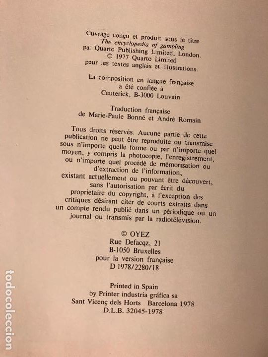 Libros de segunda mano: Le Jeu. Guide Mondial. Peter Arnold. EN FRANC&Eacute;S - Foto 7