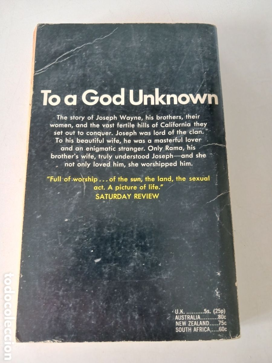 Libros de segunda mano: To a God unknown John Steinbeck 1969 ingl&eacute;s - Foto 2