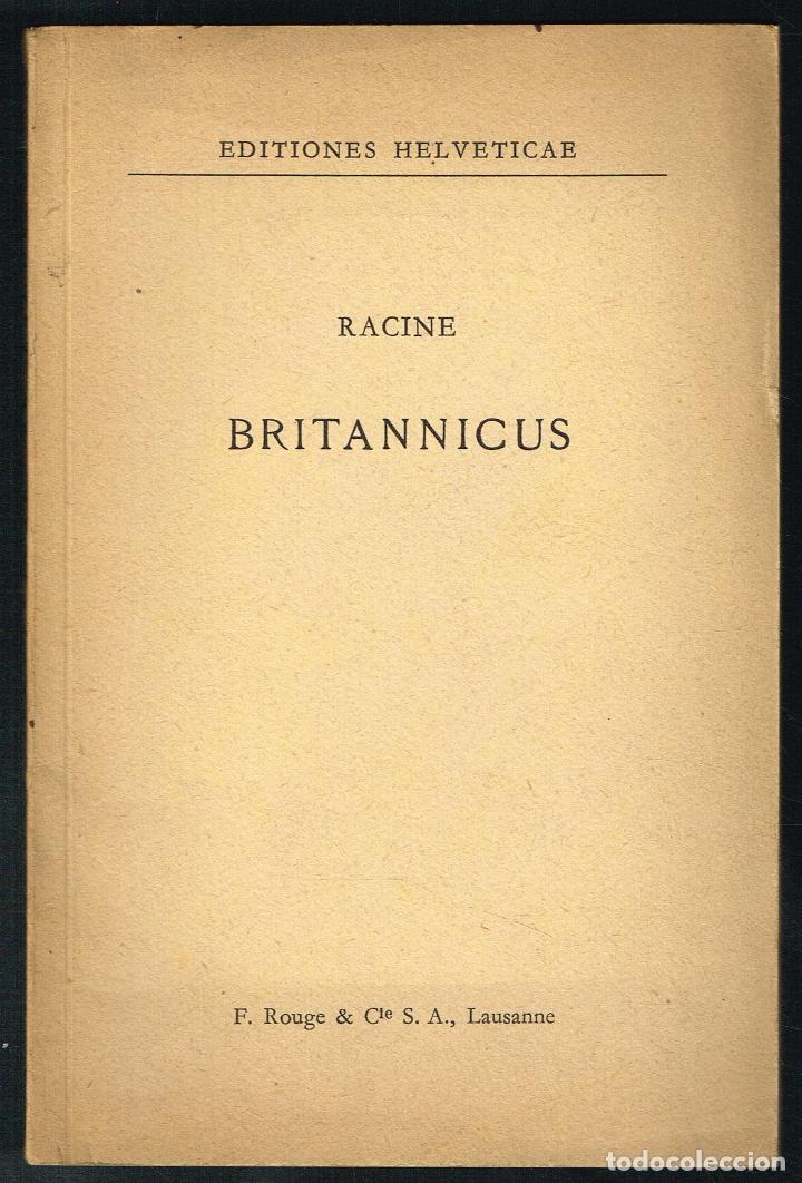 Libros de segunda mano: BRITANNICUS - RACINE - 1945 - EN FRANC&Eacute;S - Foto 1