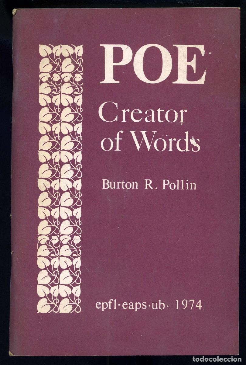 burton r. pollin poe creator of words edgar Compra venta en