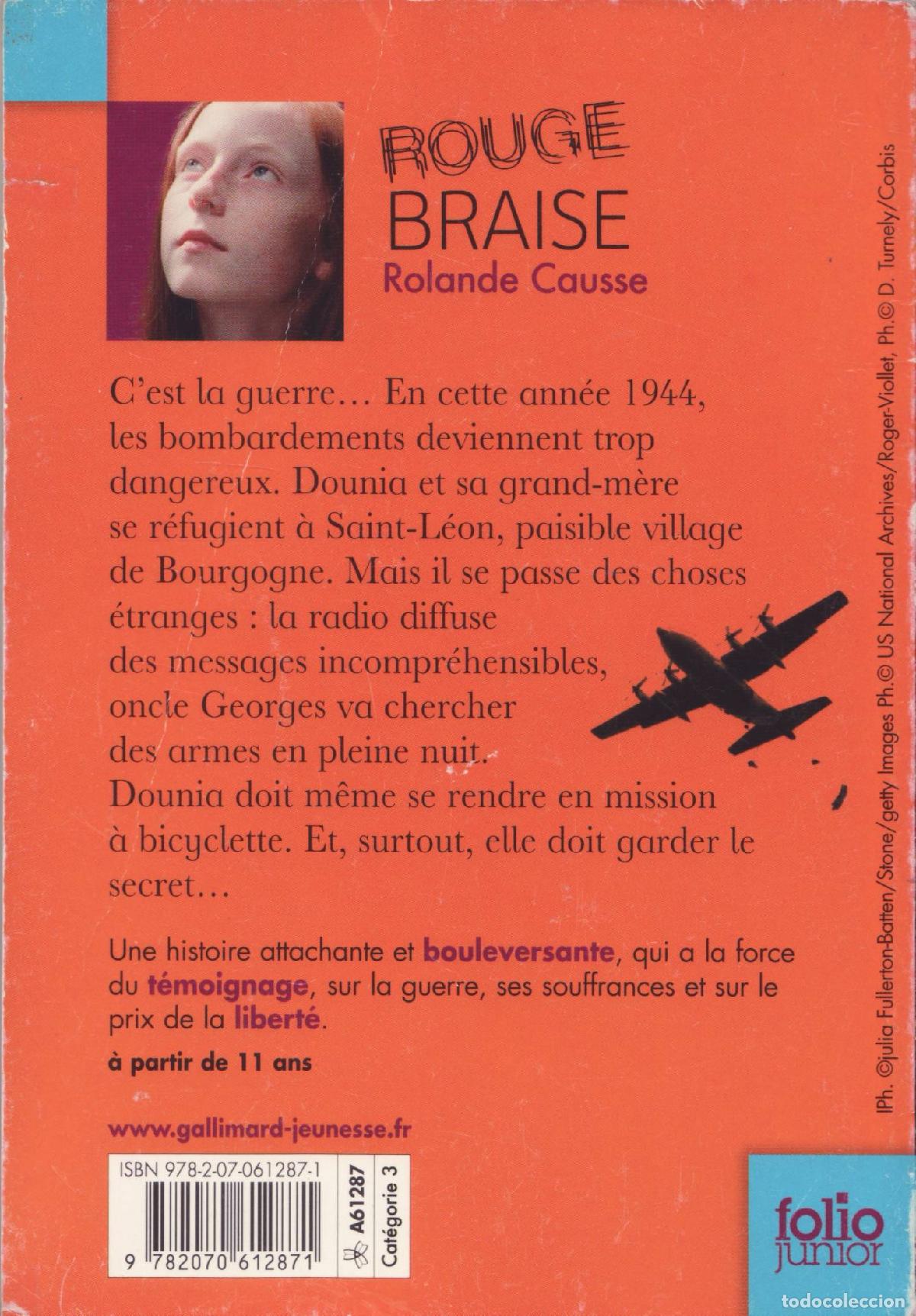 Libros de segunda mano: Rouge Braise - Causse, Rolande - Foto 2