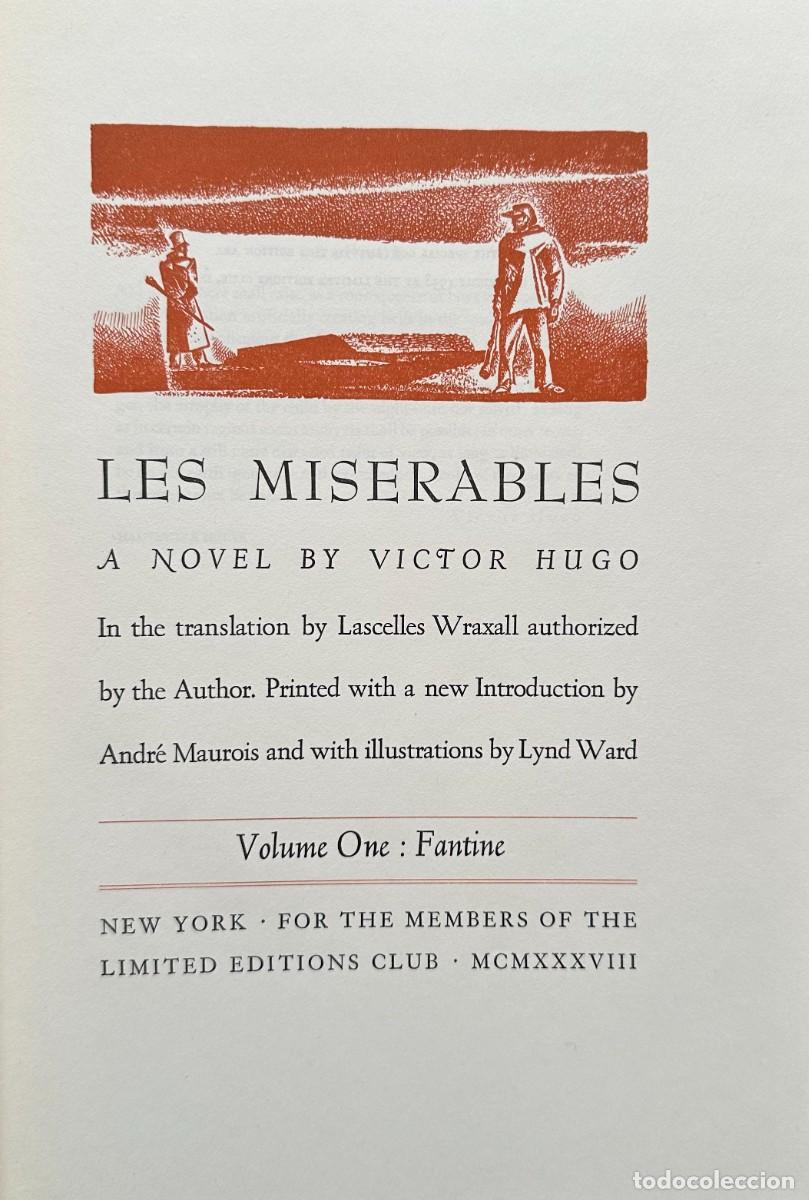 Gebrauchte Bücher: Hugo, Victor. Les miserables. Limited Editions Club, 1938