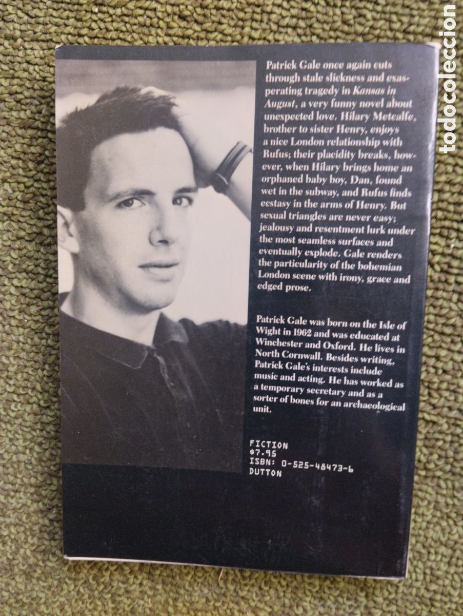 Libros de segunda mano: Kansas in August, Patrick Gale - Foto 2