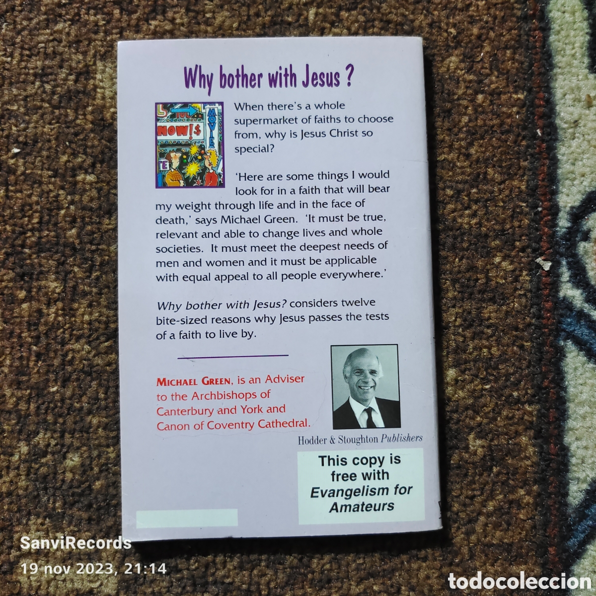 Libros de segunda mano: WHY BOTHER WITH JESUS? (MICHAEL GREEN) - Foto 2