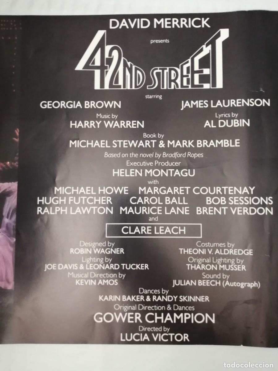 Libros de segunda mano: 42nd Street Broadway Program: Programme Souvenir 1980 aprox. - Foto 7