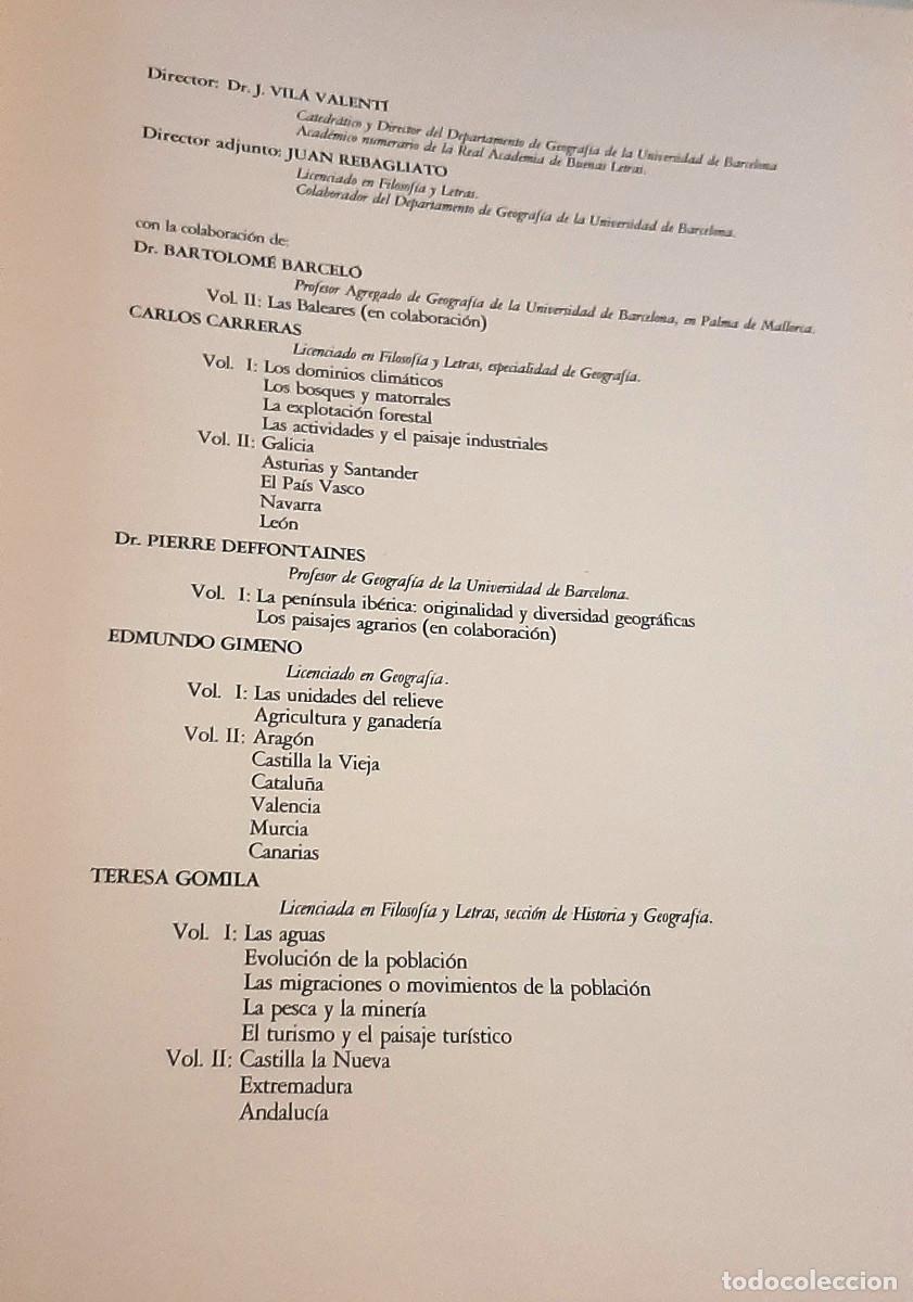 Libros de segunda mano: Geograf&iacute;a de Espa&ntilde;a. 2 tomos - Foto 5