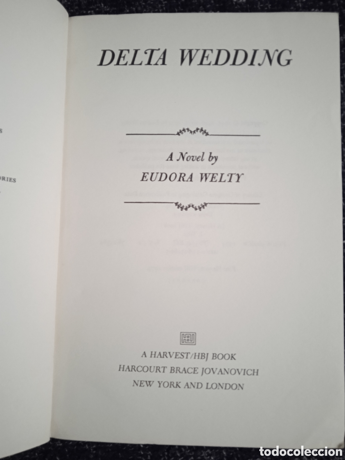 Libros de segunda mano: Delta Wedding / Eudora Welty - EDICION EN INGLES - Foto 2