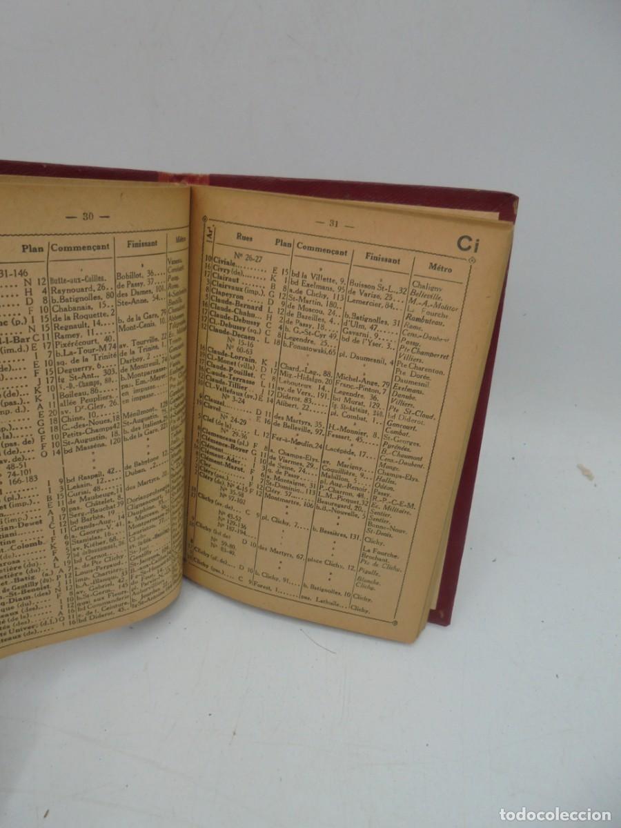 Libros de segunda mano: PLAN COMMODE DE PARIS. RUES & MONUMENTS. METROPOLITAN. PAGS : 162. - Foto 3