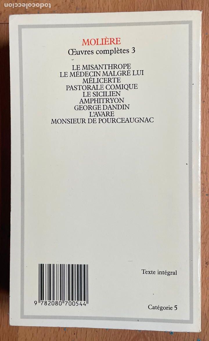 Libros de segunda mano: MOLIERE, Oeuvres Completes 3 - Foto 3