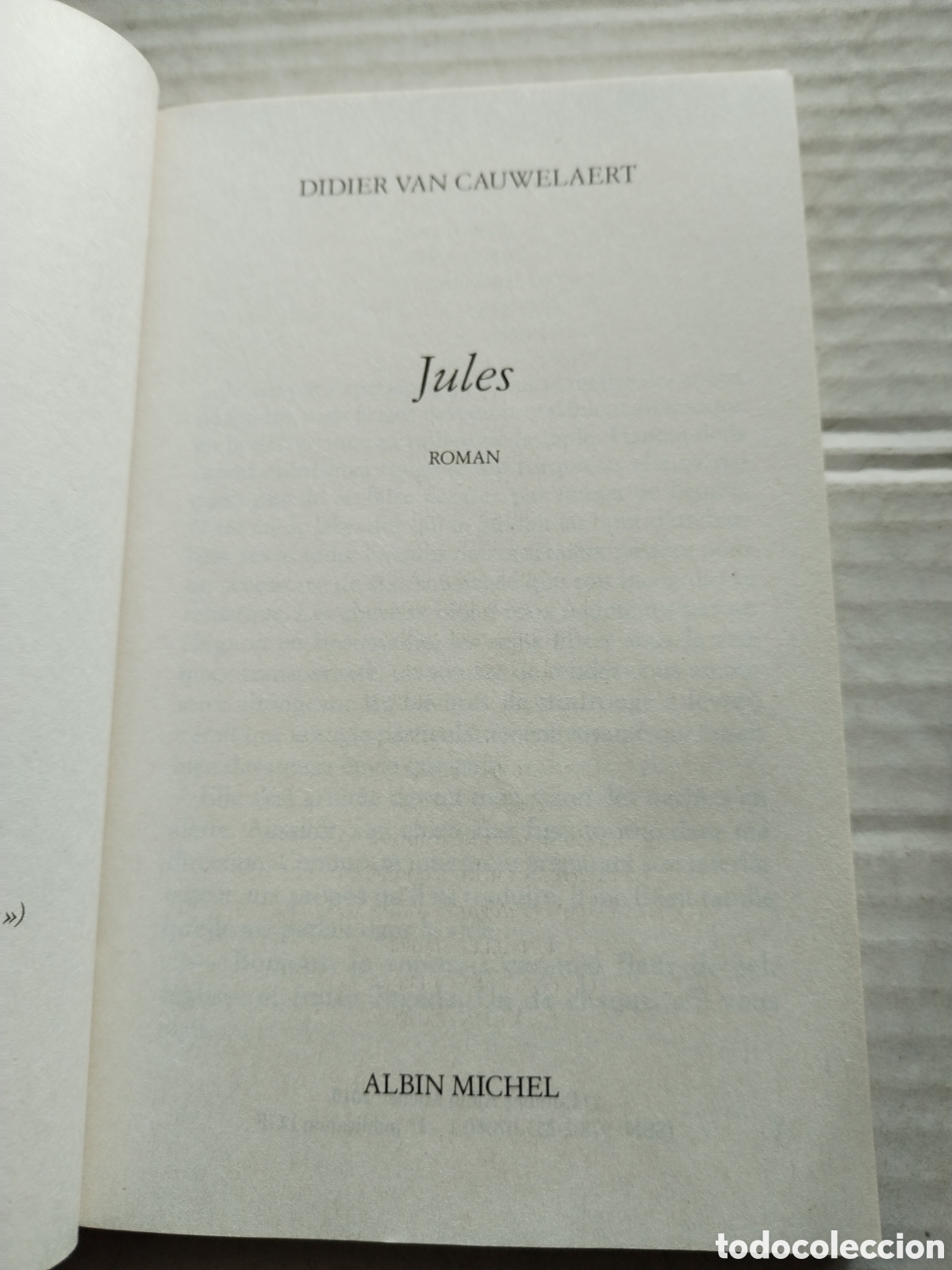 Libros de segunda mano: JULES/DIDIER VAN CAUWELAERT - Foto 2
