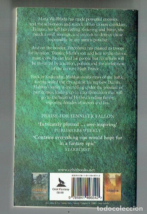 Libros de segunda mano: WARLORD. JENNIFER FALL&Oacute;N. ORBIT. (EN INGL&Eacute;S). (P/B69.1) - Foto 2