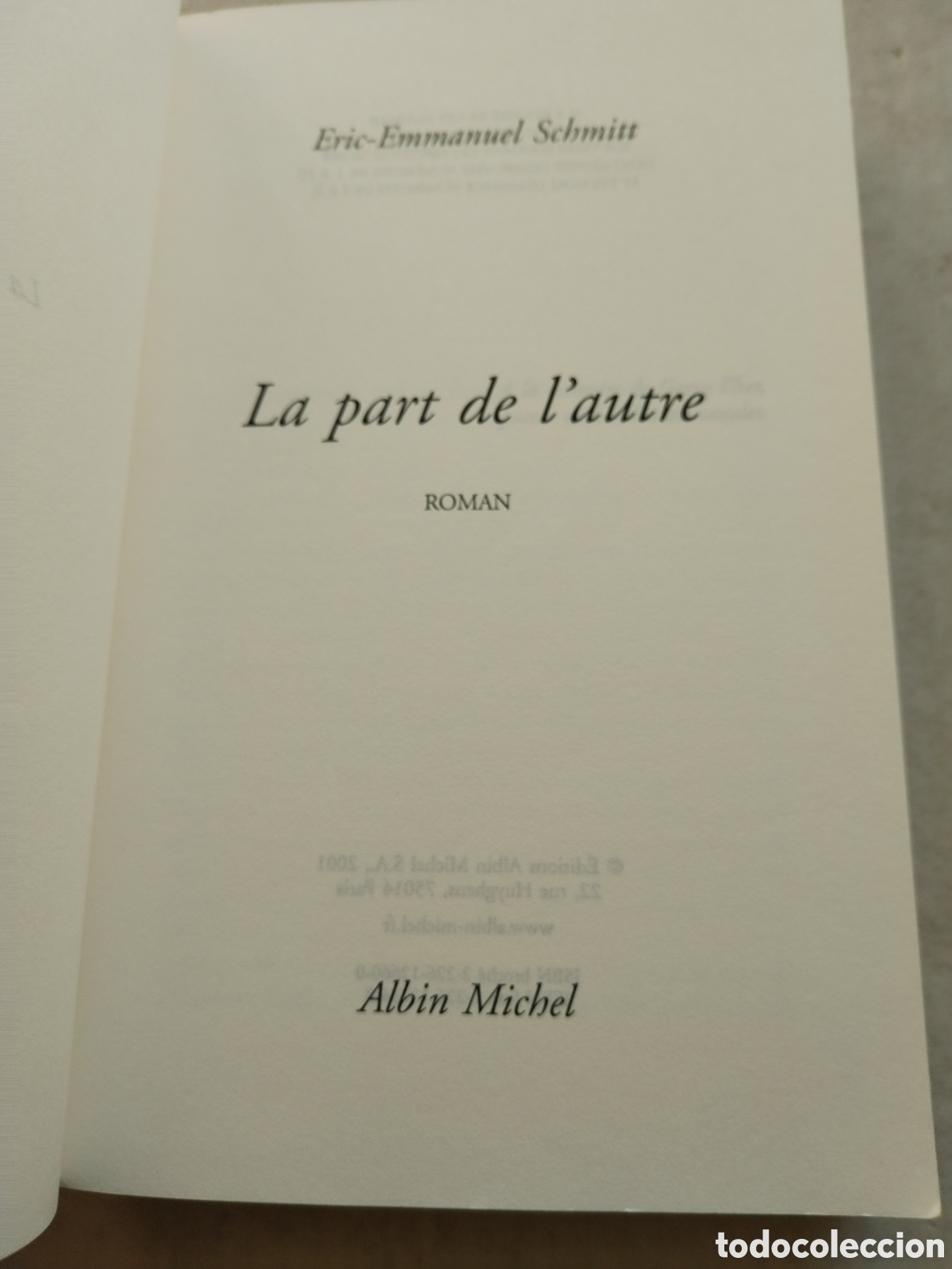 Libros de segunda mano: LA PART DE LAUTRE/ALBIN MICHEL - Foto 2