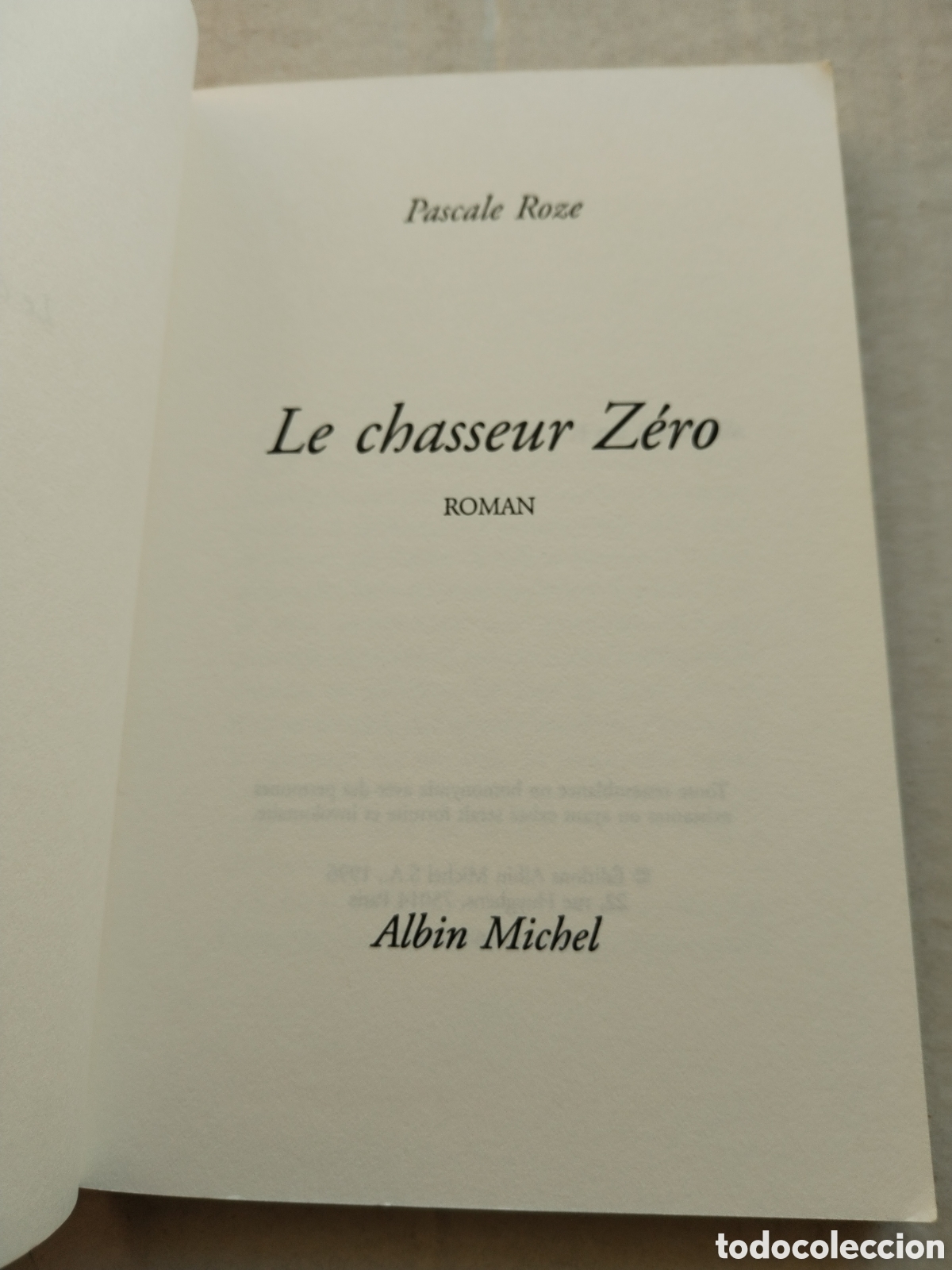 Libros de segunda mano: LE CHASSEUR ZERO/ALBIN MICHEL - Foto 2