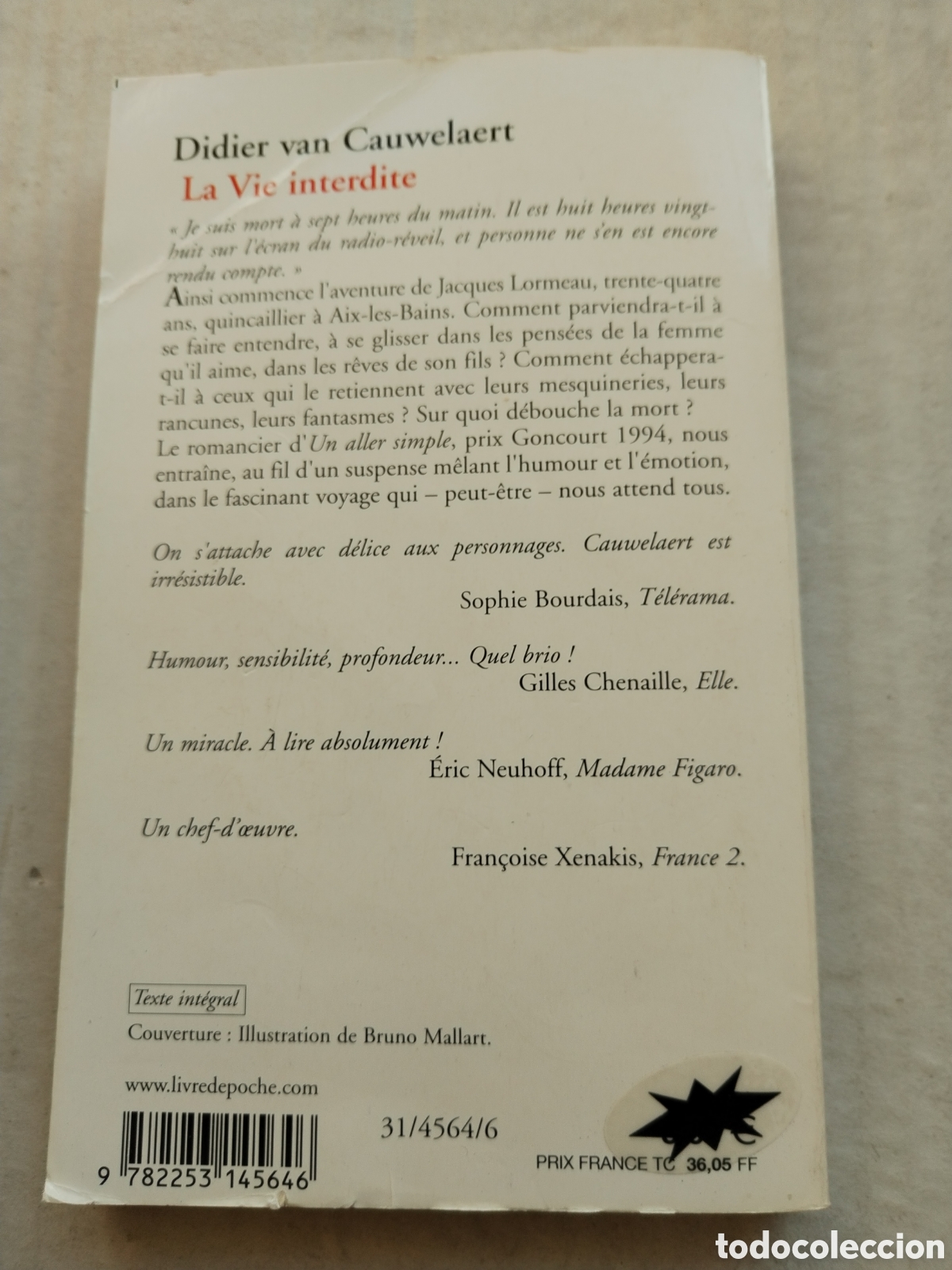 Libros de segunda mano: LE VIE INTERDITE/DIDIER VAN CAUWELAERT - Foto 3