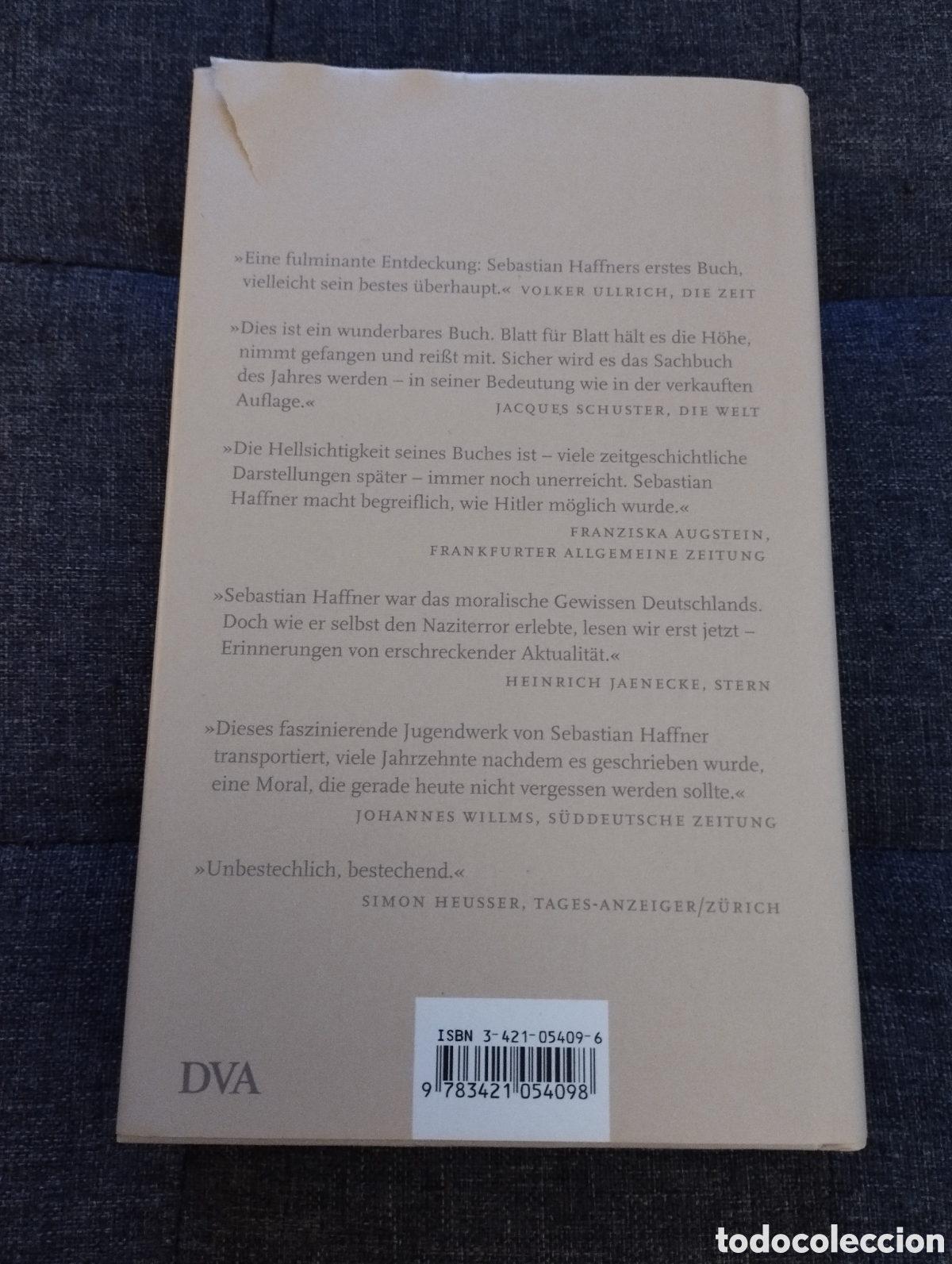 Libros de segunda mano: GESCHICHTE EINES DEUTSCHEN (SEBASTIAN HAFFNER) - Foto 4