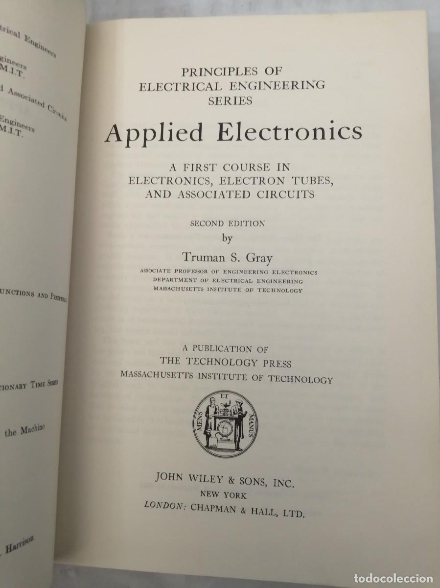 Libros de segunda mano: APPLIED ELECTRONICS: A First Course In Electronics, Electron Tubes, And Associated Circuits (1955) - Foto 3