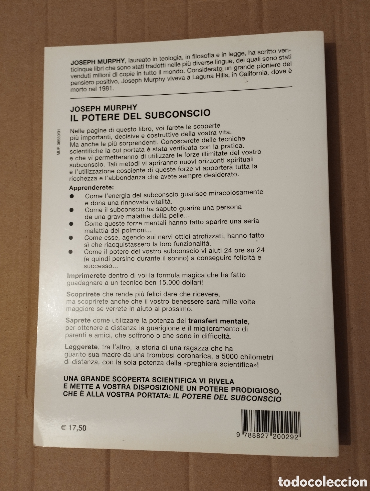Libros de segunda mano: IL POTERE DEL SUBCONSCIO (JOSEPH MURPHY) - Foto 8