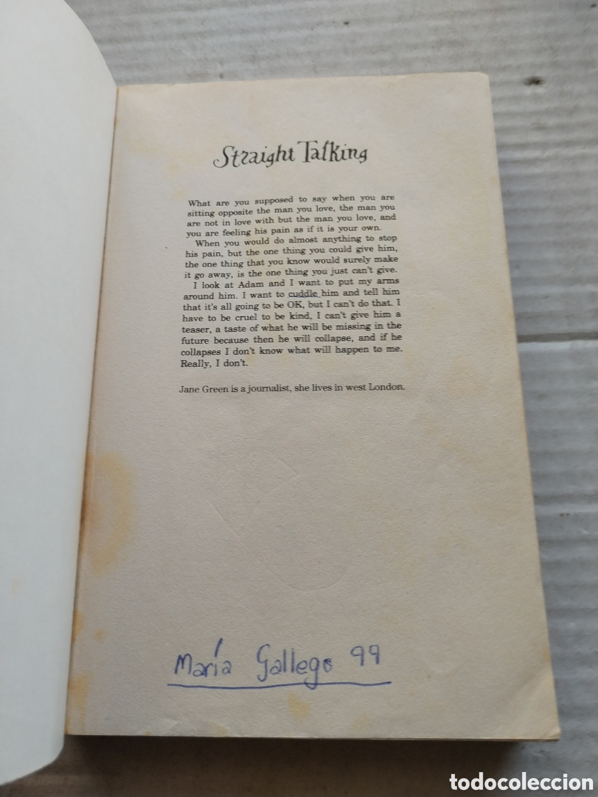 Libros de segunda mano: STRAIGHT TALKING/JANE GREEN - Foto 3