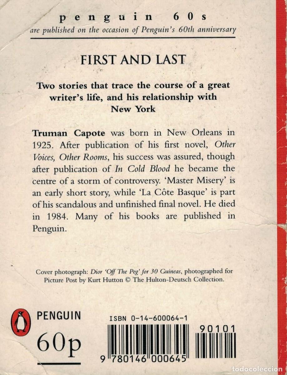 Libros de segunda mano: Truman Capote, First and last - Foto 2