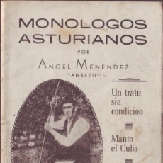Libros de segunda mano: ÁNXELU: MONÓLOGOS ASTURIANOS (MIERES, 1958)