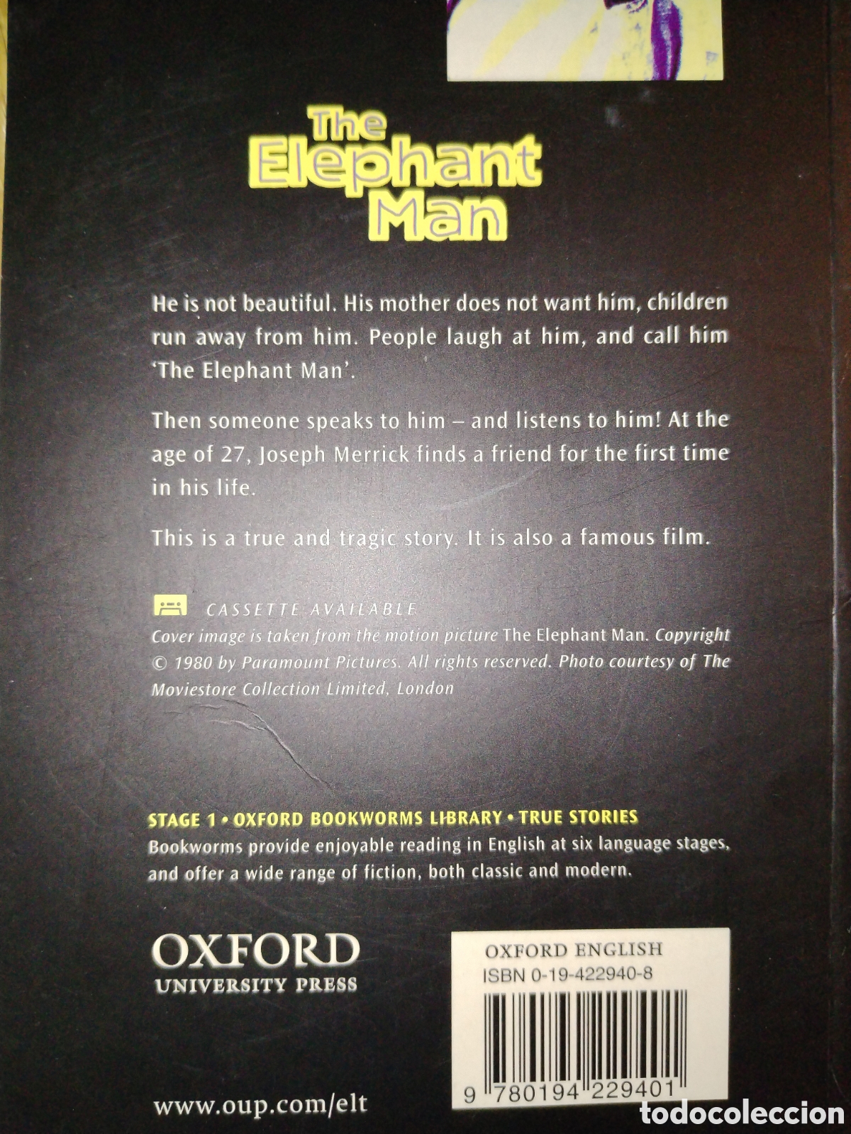 Libros de segunda mano: The elephant man. Libro en ingl&eacute;s con CD romo - Foto 2