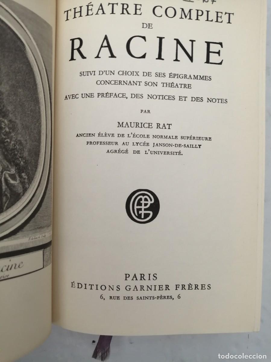 Libros de segunda mano: Th&eacute;&acirc;tre Complet de Racine - Foto 3