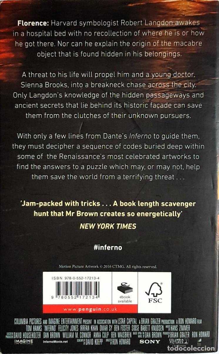 Libros de segunda mano: &ldquo;Inferno&rdquo;, de Dan Brown, en ingl&eacute;s - Foto 2