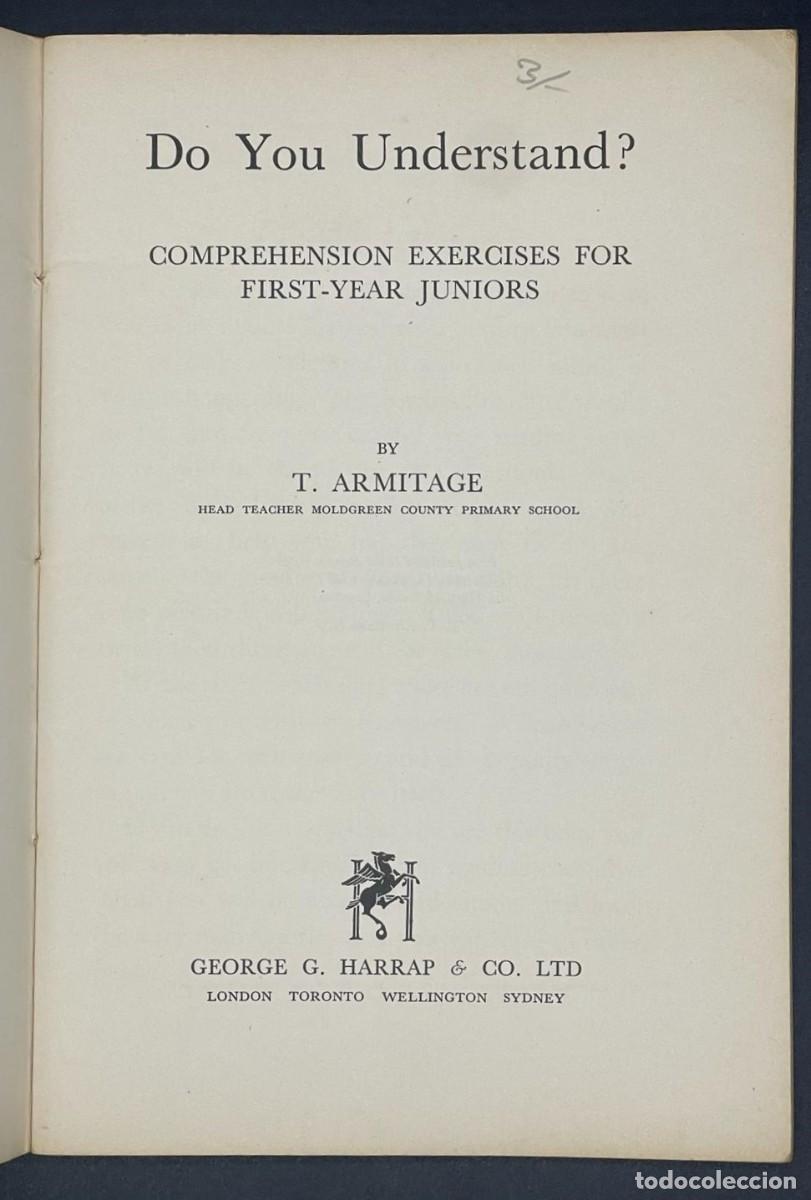 Libros de segunda mano: LIBRO DO YOU UNDERSTAND DE T. ARMITAGE - Foto 4
