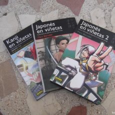 Libros de segunda mano: JAPONES EN VIÑETAS 1 Y 2, KANJI EN VIÑETAS, MARC BERNABE, NORMA EDITORIAL, 3 LIBROS