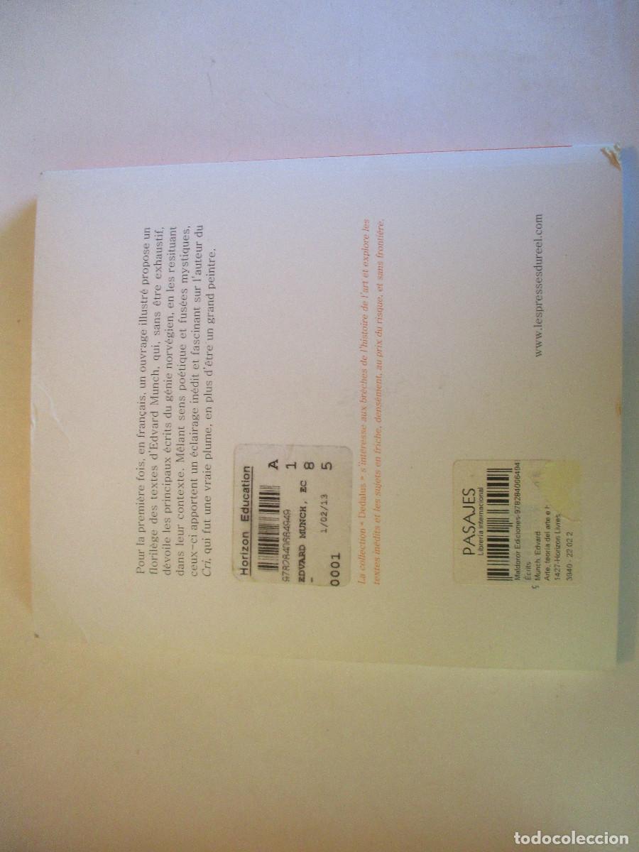Libros de segunda mano: EDVARD MUNCH &Eacute;crits (franc&eacute;s) W26273 - Foto 2