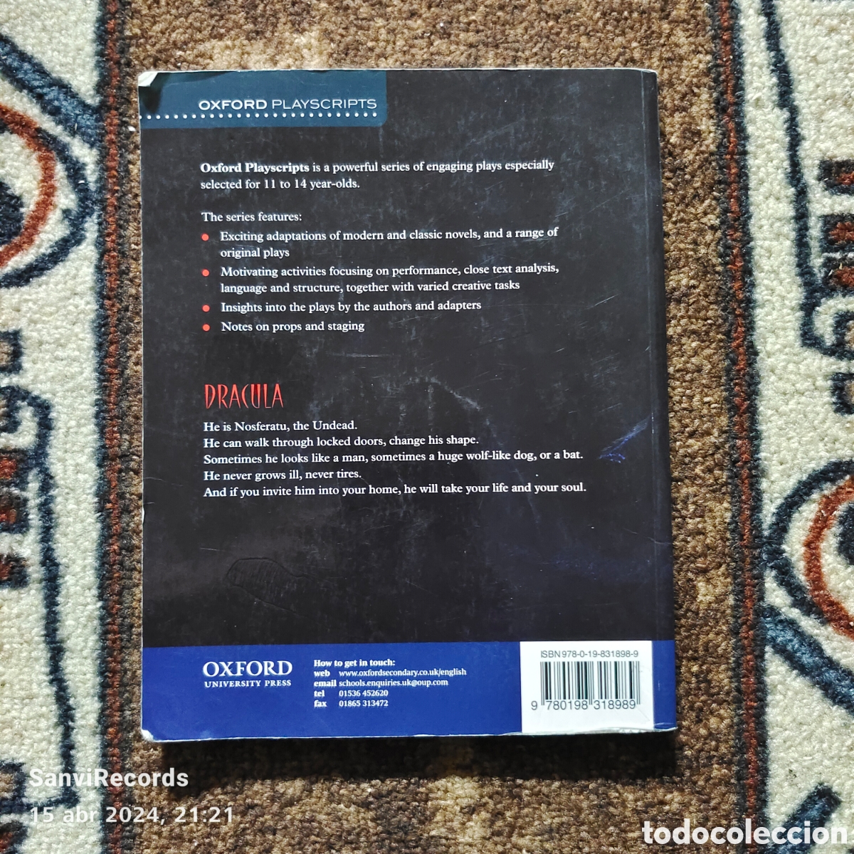 Libros de segunda mano: DRACULA (BRAM STOKER) (OXFORD PLAYSCRIPTS) - Foto 2