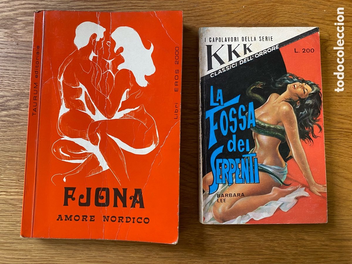 lote de 2 libros eróticos años 60 en italiano - Compra venta en  todocoleccion