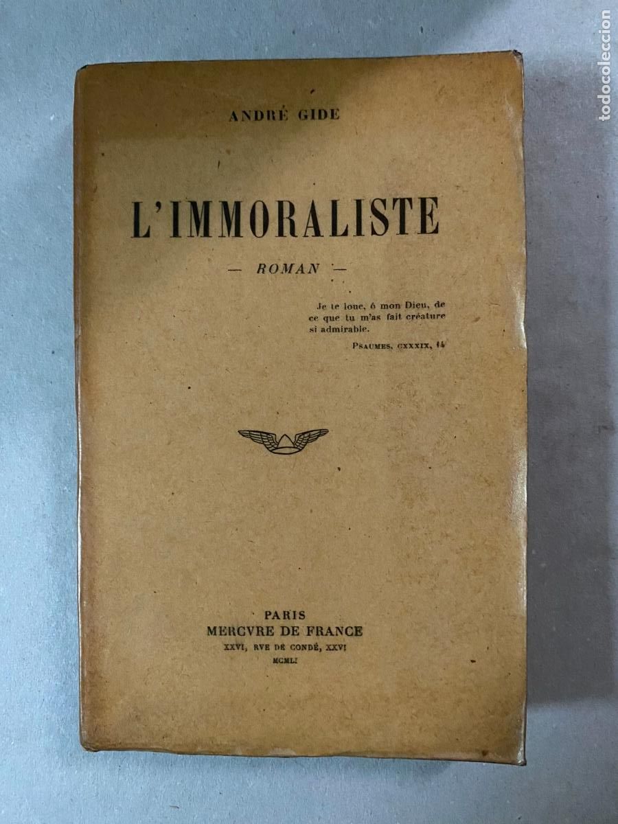 Libros de segunda mano: Limmoraliste Andr&eacute; Gide - Foto 1