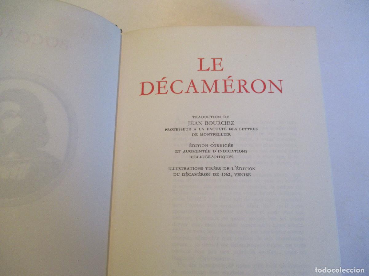 Libros de segunda mano: BOCCACE Le D&eacute;cam&eacute;ron (franc&eacute;s) W27304 - Foto 2
