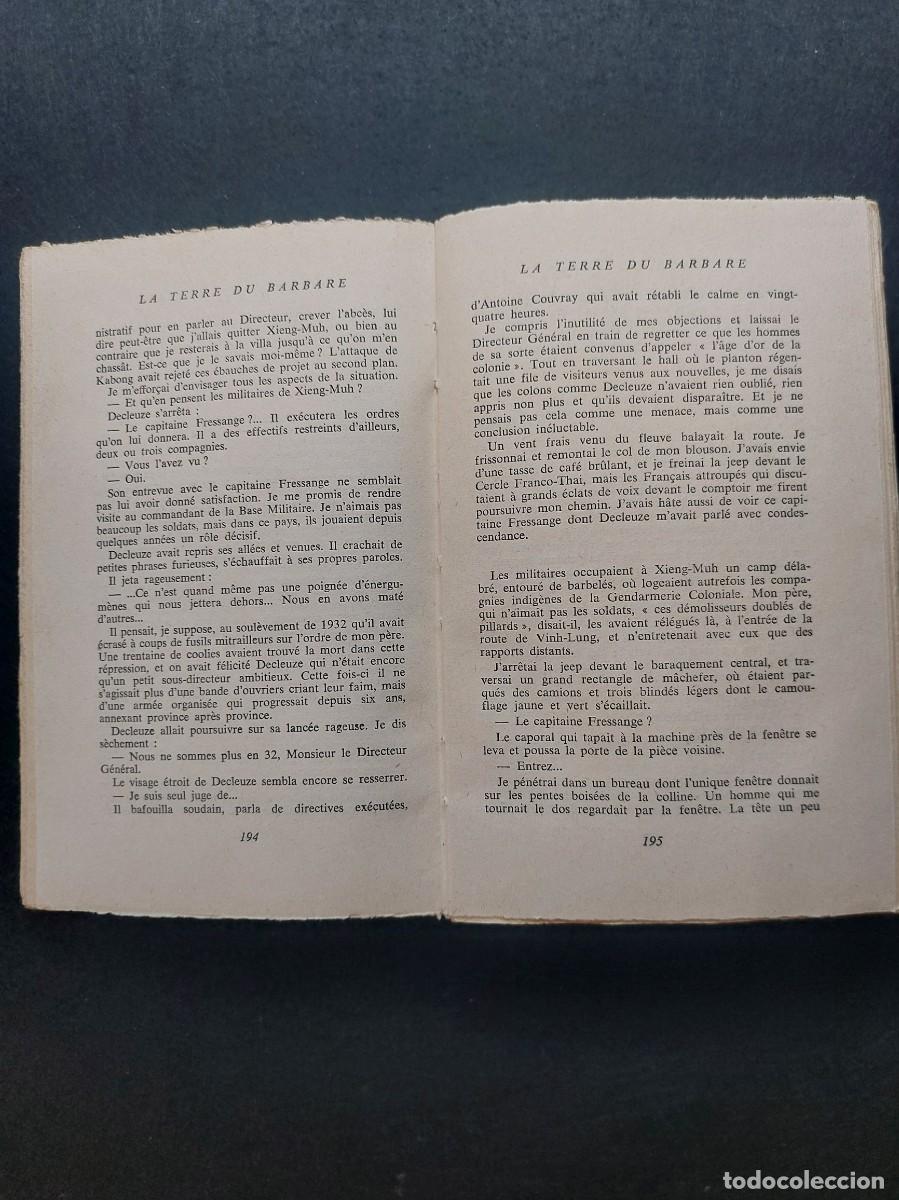 Libros de segunda mano: LA TERRE DU BARBARE A&Ntilde;O 1958 - Foto 5