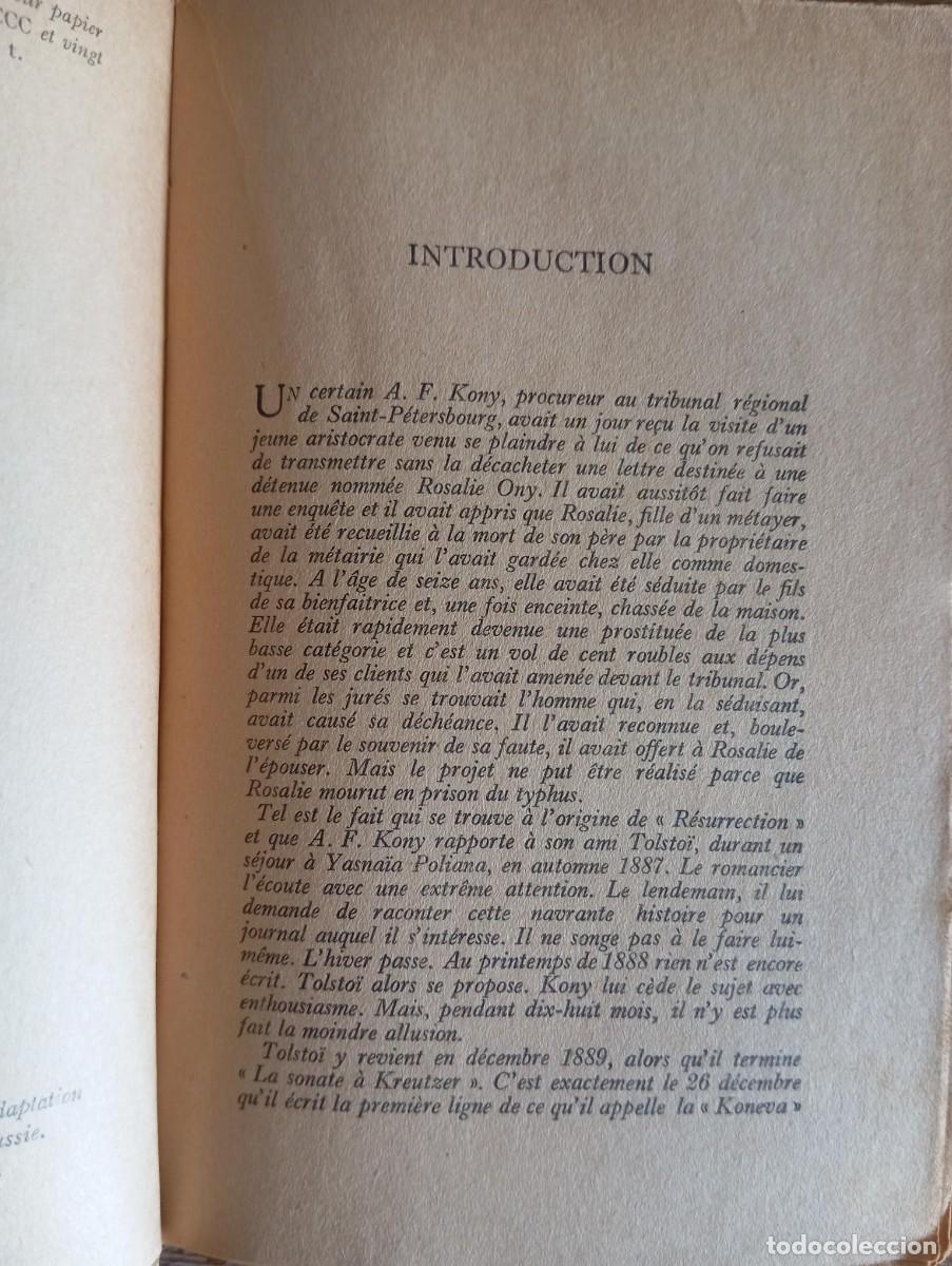 Libros de segunda mano: RESURRECTION - TOLSTOI - ED. GALLIMARD - Foto 3