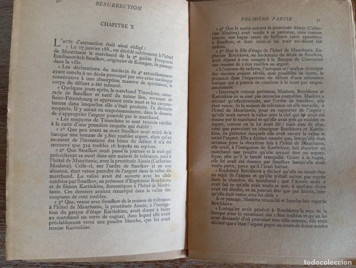 Libros de segunda mano: RESURRECTION - TOLSTOI - ED. GALLIMARD - Foto 4