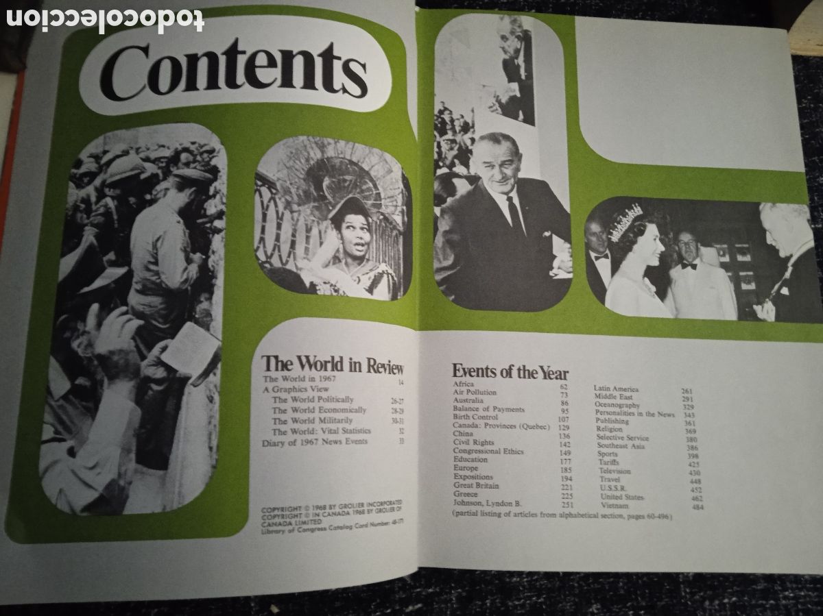 Libros de segunda mano: ENCYCLOPEDIA YEAR BOOK 1968 - EDICION EN INGLES - Foto 2